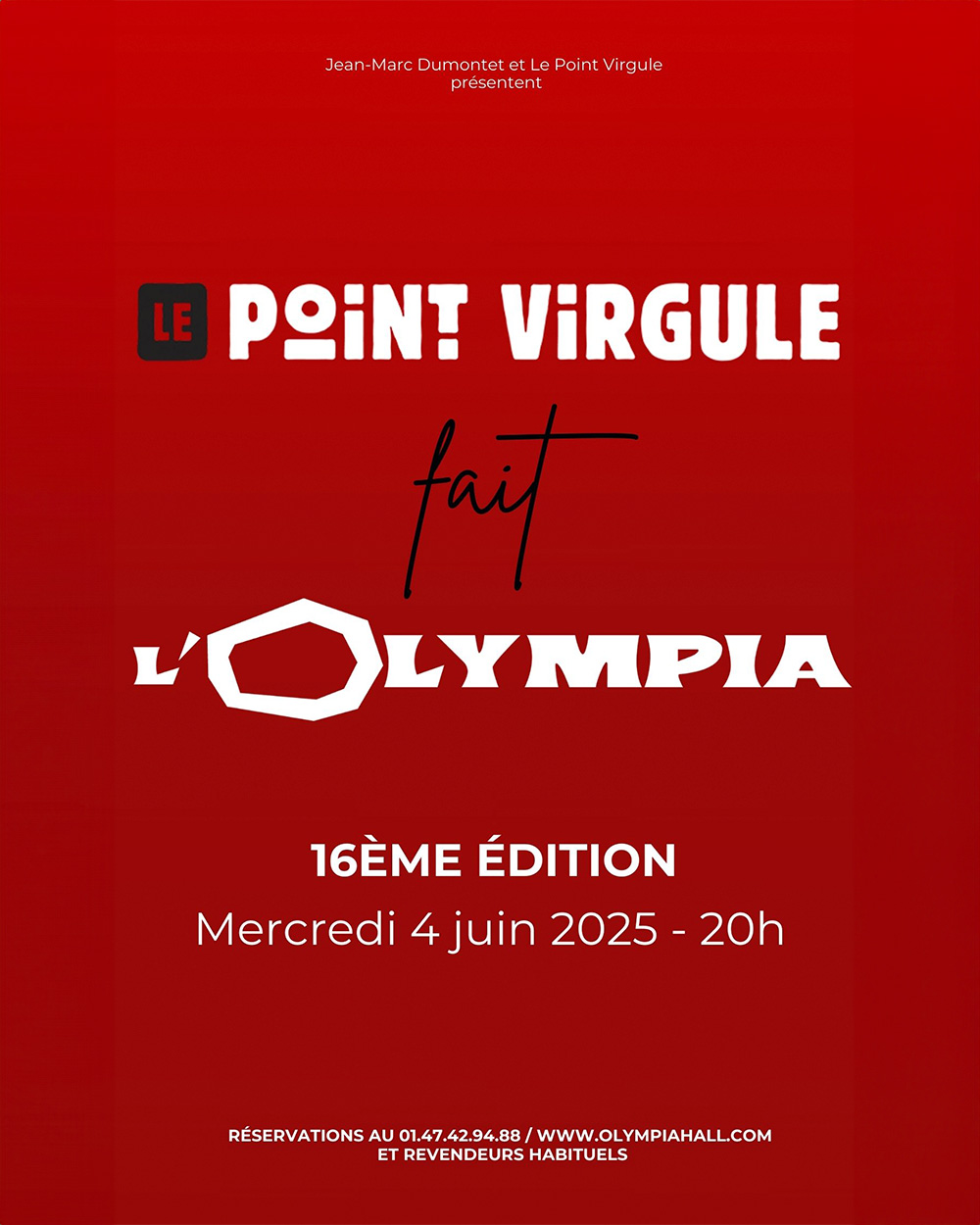 Le Point Virgule Visuel Concert Olympia Paris