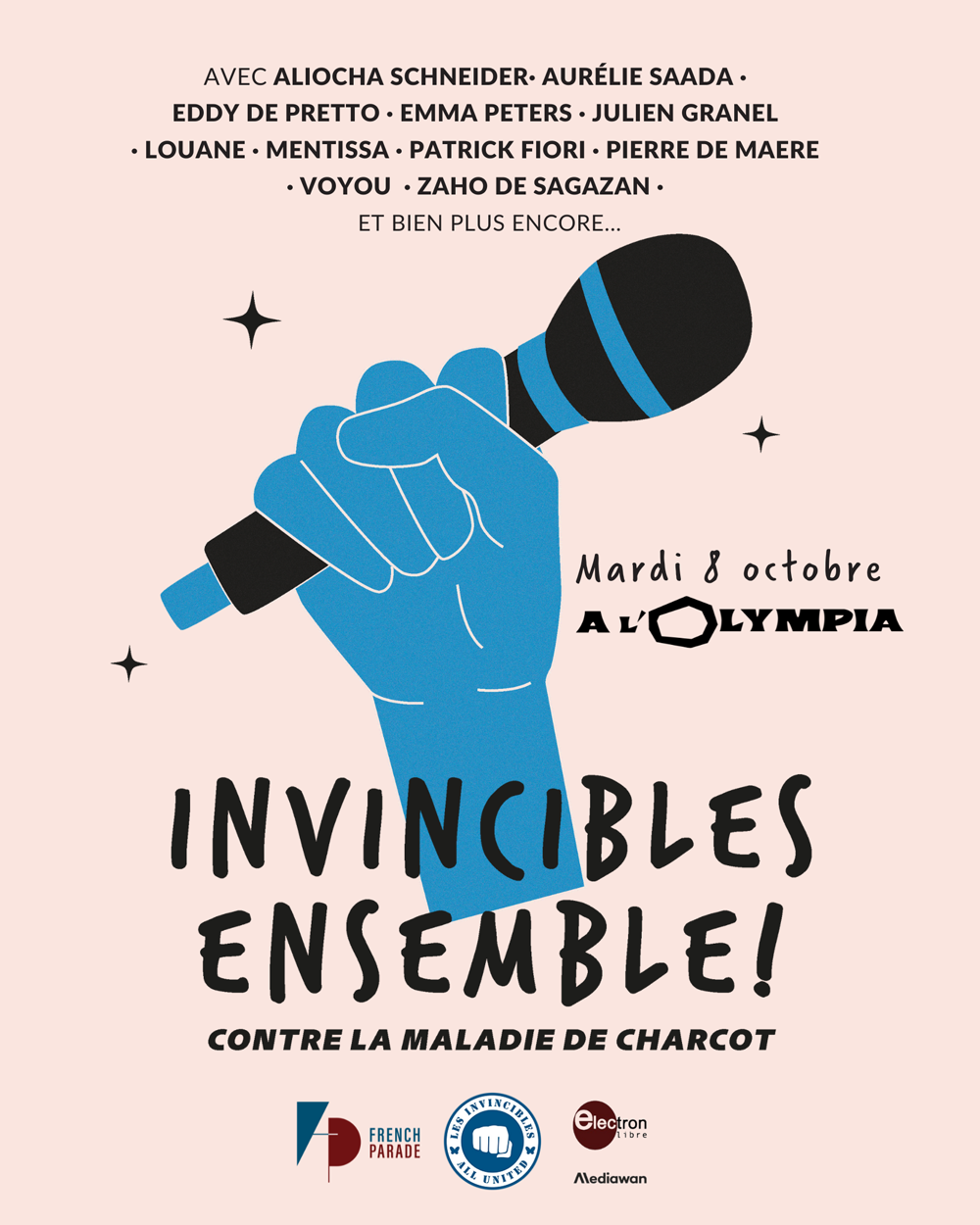 Les Invincibles Affiche Concert Olympia Paris